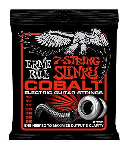 Ernie Ball Cobalt 7-String Skinny Top Heavy Bottom Slinky Set.010 - .062