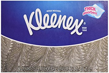 Kleenex White Facial Tissue, 160 ct