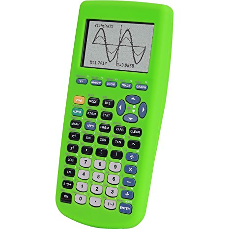 Guerrilla Silicone Case for Texas Instruments TI-83 Plus Graphing Calculator, Green