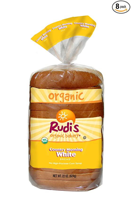 Rudi's Organic Country Morning White Bread, 22 Ounce (Frozen)