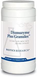 Biotics Research Dismuzyme Plus Granules SOD, 1200 Catalase, High Antioxidant Activity, Supports Immune System. Contains: 17.9 Ounces 500 Grams 62 Servings