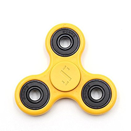 Sigma Fidget Spinner - Decompression Hand Spinner Toy With Premium Hybrid Ceramic Bearing and Not Rusty - Finger Toy, Perfect For ADD, ADHD, Anxiety, and Autism Adult Children (Yellow)