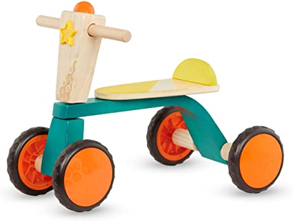 B. Toys- B. Smooth Rider Wooden Trike- Active Play Ride On for Toddlers 18M