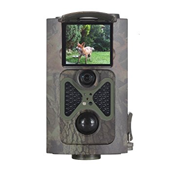 SEREE H01A Infrared Digital Hunting Camera 12MP 44pcs IR LEDs 65ft 120°Wide Angle Infrared Night Vision 1080P FHD Time Lapse Waterproof IP54 2.0" TFT Screen Remote Control Surveillance Camera (H01A)