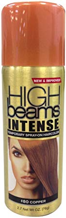 High Beams Intense Temporary Spray On Hair Color - #80 Copper 2.7 oz. (Pack of 2)
