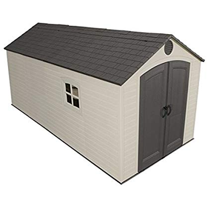 Plastic Storage Shed Size: 8' x 15'