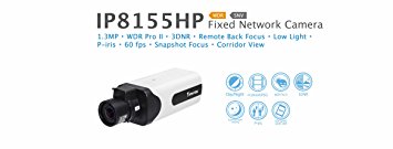 Vivotek IP8155HP 1280 x 1024 INDOOR BOX CAMERA 2.8-8MM WDR RJ45 140DB