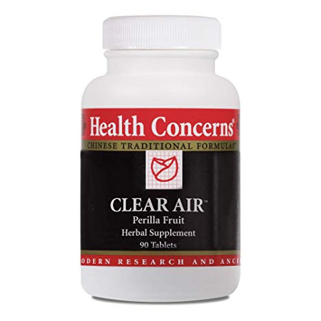 Health Concerns - Clear Air - Perilla Fruit Chinese Herbal Supplement - Modified Ding Chuan Tang - Asthma and Cough Support - with Perilla Fruit - 90 Tablets per Bottle