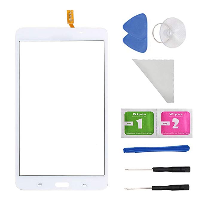 White Touch Screen Panel Digitizer Glass For Samsung Galaxy Tab 4 SM-T230 T230NU 7" inch With (Adhesive) and Tool