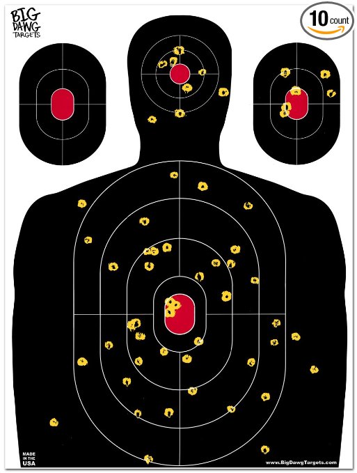 Big Dawg Targets - 18 X 24 Inch Silhouette Reactive Splatter Shooting Target