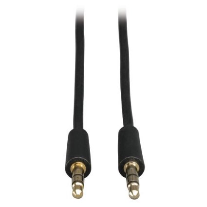 Tripp Lite 3.5mm Mini Stereo Audio Cable for Microphones, Speakers and Headphones (M/M) 6-ft.(P312-006)