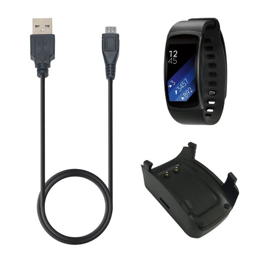 Gear Fit 2 Watch Charger, EXMART Charging Cable Charger Cradle Dock for Galaxy Gear Fit 2 Smart Watch SM-R360