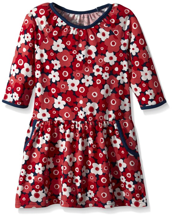 Marmellata Little Girls' Cherry Blossom Knit Dress