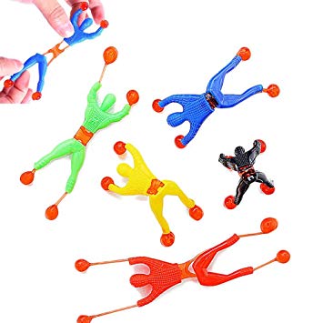 Climbing Man, Sticky Wall Climber Rolling Men Creative Tricky Toys Novelty Toys Stretchy Sticky Toy for Party Favor Kids , 24 PCS