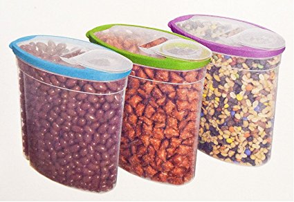 Rubbermaid Cereal Keeper 1.5gal (3 Pk., Assorted Colors)