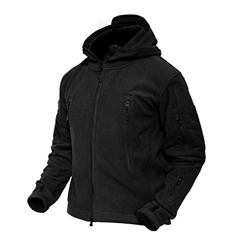 Magcomsen Men 's Windproof Warm Military Tactical Fleece Jacket