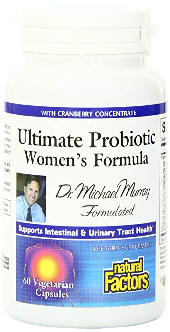 Natural Factors - Ultimate Probiotic Women's Formula, Supports Intestinal & Digestive Health, 60 Vegetarian Capsules