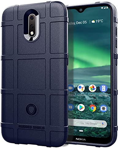 Berry Case for Nokia 2.3 Case,Nokia 2.3 Phone Case,Anti-Fingerprint Flexible TPU Bumper [Non-Slip] Military Grade Armor Slim Fit Dual Layer Duty Shockproof Rugged Shield Cover for Nokia 2.3,Navy Blue