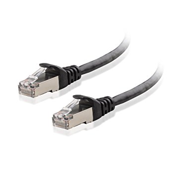 Cable Matters Cat6a Snagless Shielded (SSTP/SFTP) Ethernet Patch Cable in Black 125 Feet