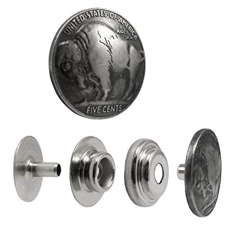 Decorative Buffalo Nickel Snap