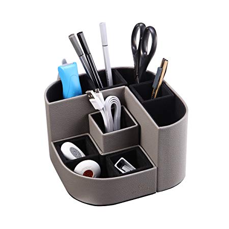 Vlando VPACK Magnet Desk Organizer Pen Holder - Office Supplies Desktop Stationery Gadgets Holder Storage Box (Pebble Grey)