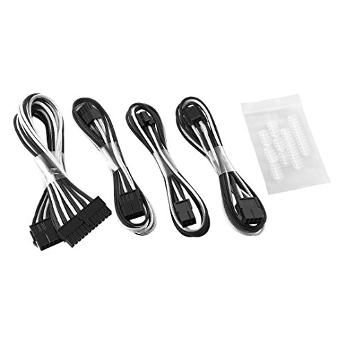 CableMod Basic Cable Extension Kit - 8 6 Pin Series (Black/White)
