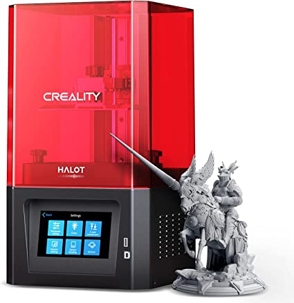 Creality Halot-One Resin 3D Printer, 6" Monochrome LCD Screen UV Resin Printers with High-Precision Integral Light Source Fast Printing WiFi Control Dual Cooling & Filtering System Easy Slicing