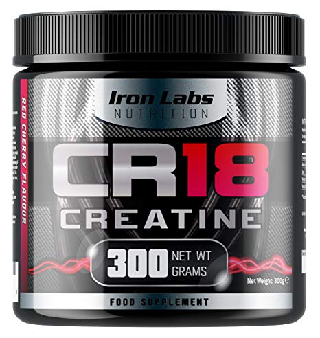 CR18 CREATINE - The Creatine Monohydrate Drink | 6,000mg Creatine Monohydrate per Serving | Red Cherry Flavour | Includes Alpha Lipoic Acid | 300 grams