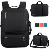 Brinch Laptop Backpack with Handle and Shoulder Strap for 10 to 17-Inch Macbook Laptop Notebook Tablet PC iPad Ultrabook Chromebook - Black