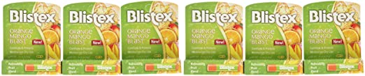 Blistex Lip Protectant SPF 15 Orange Mango Blast.15 oz (Pack of 6)