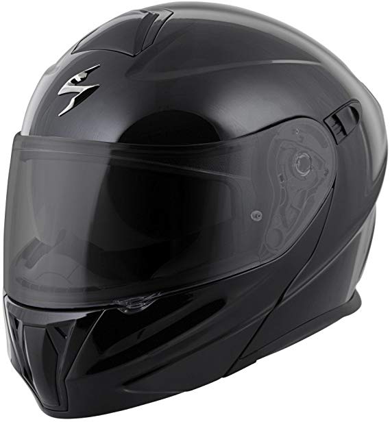 ScorpionExo EXO-GT920 Full Face Modular Helmet (Solid Black, Medium)