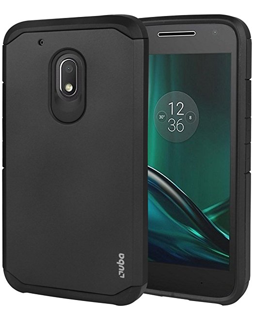 Moto G4 Play Case, OUBA [Armor Series] [Anti-Drop] Hybrid Defender Dual Layer Shockproof Rugged Premium Protective Case Cover for Motorola Moto G4 Play - Black