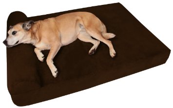 Big Barker 7 Pillow Top Orthopedic Dog Bed for Large and Extra Large Breed Dogs Headrest Edition