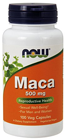 NOW Foods Maca Capsules 500 mg, 100 VCaps