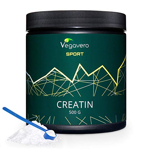 Creatine Monohydrate Powder 500g | The Highest Quality (200 Mesh) | 99.7% Purity Vegan No Additives and Gelatin Free | Vegavero: Always There For You