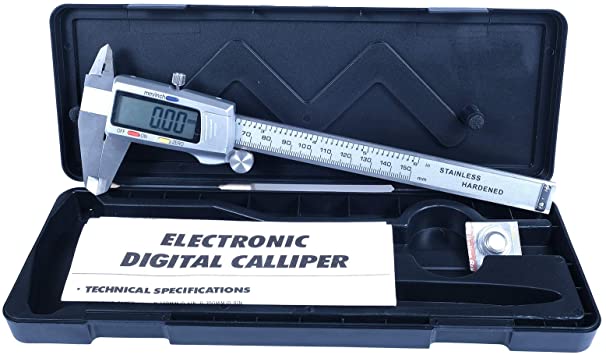 Digital Caliper,Electronic Digital carbon fiber Vernier Caliper Inch/Metric,Conversion 0-6 Inch/150 mm with Larger LCD Screen,Auto Off Featured Measuring Tool, Inch and Millimeter Conversion