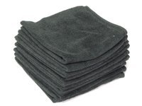 Black Microfiber Towels 10 Pack 16" X 16"
