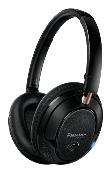 Philips Wireless Clear Sound Bluetooth Headphone, Black (SHB7250/27)