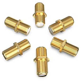 G-PLUG Coaxial Cable Connector – Copper Made Gold Plated F81 Extension Adapter Coax Cable Extenders – 75Ohm Male to Female Cable Connectors with Minimal Signal Loss