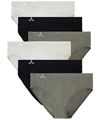 Balanced Tech Women's Seamless Bikini Panties 6-Pack - Assorted Colors