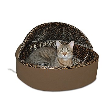 K&H Manufacturing Thermo-Kitty Bed Deluxe Hooded Cat Bed 4 Watts