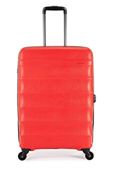 Antler Suitcase Juno, 4 Wheel Spinner, Medium, 68cm-70L, Red