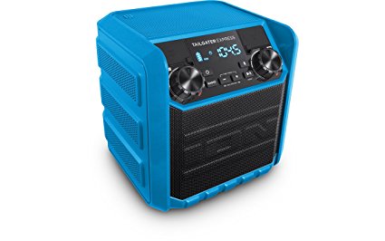 ION Audio Tailgater Express Blue | Compact Water-Resistant Wireless Speaker System with AM/FM Radio & USB Charge Port (20W)