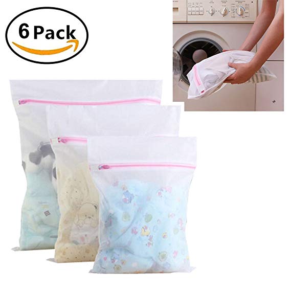 Daycindy Laundry Bags For Blouse Underwear Sock Travel Organize Bag 3 Size Set Of 6