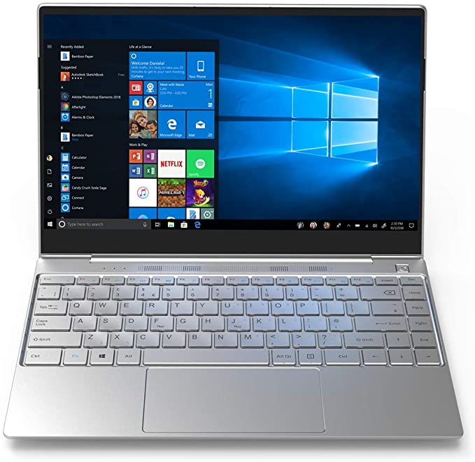 GeoBook 3Si 13.3 inch Windows 10 Laptop Full HD Intel Core i3 Processor 128GB SSD 4GB RAM Metal Shell