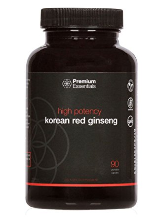 Korean Red Ginseng - Panax Ginseng - High Potency - Premium Essentials