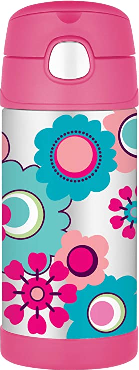 Thermos 355 ml Floral Funtainer Hydration Bottle, Pink