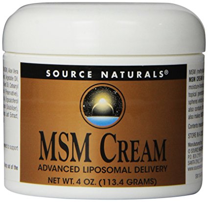 Source Naturals MSM Cream, Advanced Liposomal Delivery, 4 Ounces