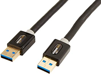 AmazonBasics USB 3.0 A to A Male Cable for Data Transfer - 9.8 Feet (3 Meters)