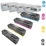 LD  Remanufactured Replacement Laser Toner Cartridges for HP Color LaserJet M1312CP1215CP1515 1 Black CB540A 1 Cyan CB541A 1 Magenta CB542A and 1 Yellow CB543A